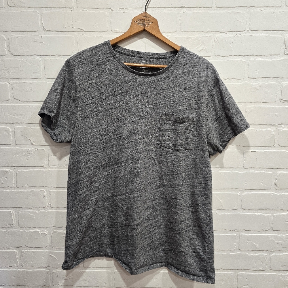 J. Crew Gray Short Sleeve Tee Classic Cotton Blend Large